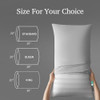Hotel Grand White Striped Feather & Down Pillows King Size Set of 2 K226633 New