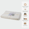 100% Organic Cotton Blanket King/Cal King Natural (108x92in) - B08KWDZT76 New