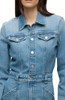 T7AMAZ1851 HUDSON WOMEN'S CARGO LONG SLEEVE DENIM RECONSTRUCTED DRESS - MAIZE -S