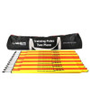 Rugged Soccer Agility Training Poles, 12-Pack, 2-Piece New