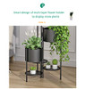 AISUNDY Metal Plant Stand 6 Tier 6 Potted Flower Pot Holder B08C2PFPVL - Black New