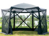 EVER ADVANCED 11.5 FT GAZEBO SCREEN HOUSE TENT 8-10 PEOPLE CAMPING INSTANT BLACK