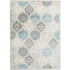 HOME DYNAMIX BOHO ANDORRA TRANSITIONAL DAMASK AREA RUG, GREY/BLUE, 6'6"X9'6"
