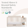 DELTA CHILDREN MAYA 5-IN-1 CRIB CHANGER STORAGE GREENGUARD GOLD SOFT BEIGE