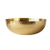 Creative Co-Op Round Hammered Metal Serving and Mixing Bowl - Gold Finish New