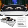 Funny Car Sun Shade for Windshield Black Blocks UV Rays Sun Visor Protector New