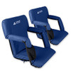 Leader Accessories Stadium Seat Cozy Portable Reclining Bleacher Chair 2 Seats New