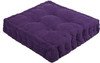 ChezMax Floor Pillow & Cushion Velvet Pouf Meditation Chair Thick Pad Purple 20" New