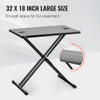 VEVOR DJ TABLE STAND 32" X 20" PORTABLE DJ LAPTOP LIGHTWEIGHT DJ STAND - BLACK