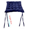 JAMSSUN Chair Cushions for Dining Chairs 4 Pack,Navy,15.5X15.5 inches New