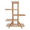 Saim 5-Tier Wooden Plant Stand Shelf Flower Pot Rack Holder - Brown New