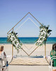 IPOPU Wedding Arch Flowers 3.28ft Artificial Flowers Arrangement Swag - White New