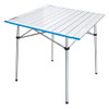 Growsun Folding Camping Table Aluminum Lightweight Square Table Blue Chain New