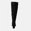 Juliet Holy Women’s Wide Calf Stacked Heel Knee High Boots, Size: 8.5, Black