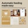 PETLIBRO Automatic Cat Feeder Wi-Fi Rechargeable Cats Food Dispenser - White New