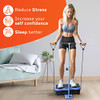 Lifepro Vibration Plate Exercise Machine Waist-Level Handlebar B0B2D38BM8 -Blue New