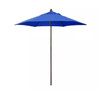 ASTELLA 7.5 FT. WOOD-GRAINED STEEL MARKET PATIO UMBRELLA - PACIFIC BLUE