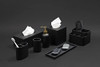 Essentra Home Matte Black Liquid Soap Dispenser with Gold Pump B07H74SZXQ-NEW New