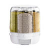 PIOJNYEN Grain Dispenser 360° Rotating Grain Storage Food Dispenser - Black New