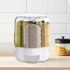 PIOJNYEN Grain Dispenser 360° Rotating Grain Storage Food Dispenser - Black New