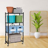 ORIGAMI R4 4-TIER FOLDING SHELF GARAGE HEAVY METAL STORAGE RACK - BLACK New