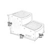 Pet Gear Easy Step II Pet Stairs, 2 Step, Chocolate B00L28HTBM - NEW New