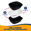 Arm & Hammer Large Sifting Litter Box Free Cat Tray Microban Large 2 Pack New