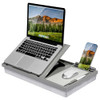 LAPGEAR Ergo Pro Lap Desk with 20 Adjustable Angles, Mouse Pad, and Phone Holder New