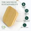LIBWYS 12-Pack Glass Pantry Storage Jars with Bamboo Lids(0.76/1.22/1.67Qt) New