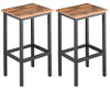 RokiaTek 25.7" Bar Stools Bar Chairs Set of 2 Counter Height Stools New