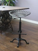 NACH Vintage Style Adjustable Tractor Seat Stool with Black Pedestal -JS-93-800 New