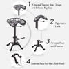 NACH Vintage Style Adjustable Tractor Seat Stool with Black Pedestal -JS-93-800 New