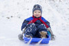 Snow Sled Kids Toboggan with Brakes & Anti-Slip Foot Panels - B07YFY2FPB - Blue New