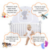 Safety Pop up Crib Tent Cover B08NK2BNDV - Premium Soft Stylish Crib Tent