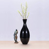 Villacera Handcrafted Sustainable Bamboo Vase 24"Teardrop Filler Decor - Black New