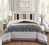 Masterplay 3 Piece Cal King Size Brown Black Grey Animal Print Safari Comforter New
