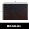 GORILLA GRIP Mud Shield Doormat 35x23, Natural Rubber, Brown New