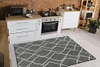 Adiva Rugs Outdoor Indoor Area Rug, Weather Resistant Easy to Clean (Navy Weiss) New