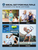 HIRALIY 27" Tennis Rackets, 2 Pack with Balls, Overgrips and Bag - Blue New