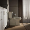 KOHLER 4647-96 Stonewood Toilet Seat Elongated,Wood, Standard Toilets - Biscuit New