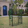 Better Garden Steel Garden Arch with Gate, 6'9" High x 3'8" Wide - 6'9" x 3'8" New
