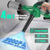 KIMO LEAF BLOWER CORDLESS WITH BATTERY CHARGER 4 IN 1 BLOWER, VACUUM - GREEN