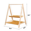 Found Notice Pet Bed Elevated Indoor Wooden Cat Swing Chair - Light Grey New