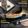 EXOTY New Outdoor Pizza Oven 12" Wood Pellet Burning Portable With Stone New