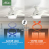 Hunter 44" Indoor Ceiling Fan Light Remote Control 59244 - White New