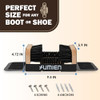 UMIEN Boot Scraper Outdoor Shoe Brush with Flaps, for Mud, Dirt & Snow - BLACK