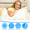 EHG-QUEEN-WHITE Elif Home Goods Queen Size Rayon Derived from Bamboo Pillow New