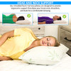 EHG-QUEEN-WHITE Elif Home Goods Queen Size Rayon Derived from Bamboo Pillow New