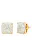 KATE SPADE NEW YORK SMALL SQUARE STUD EARRINGS - OPAL GLITTER New