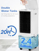 COOLECH Portable Air Conditioners Remote 4 Modes 3 Speeds B0CZDWPMDC - Off White New